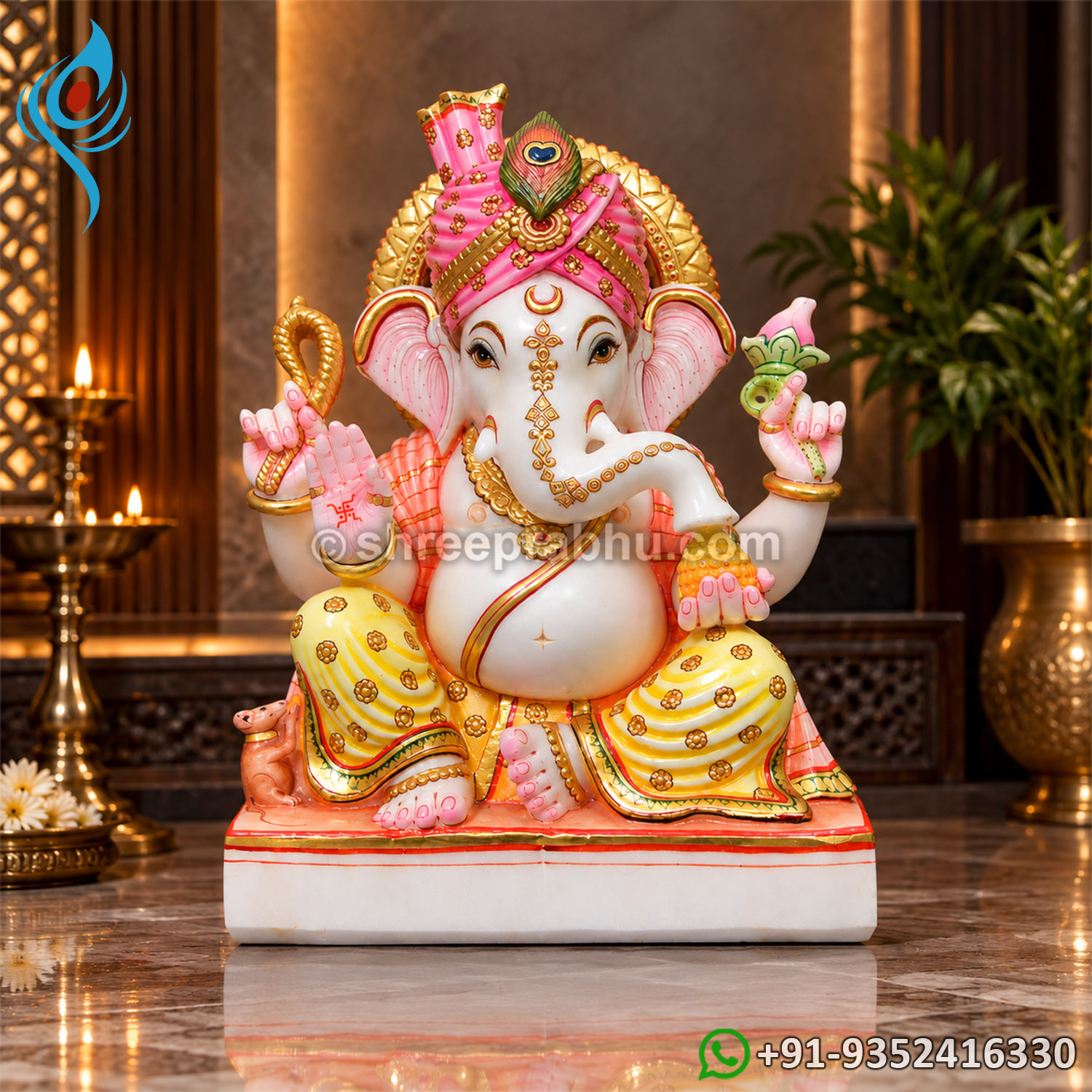 Ganesh Marble Murti