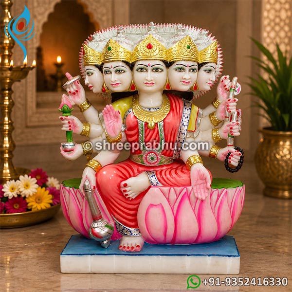 Panchmukhi Divine Marble Murti