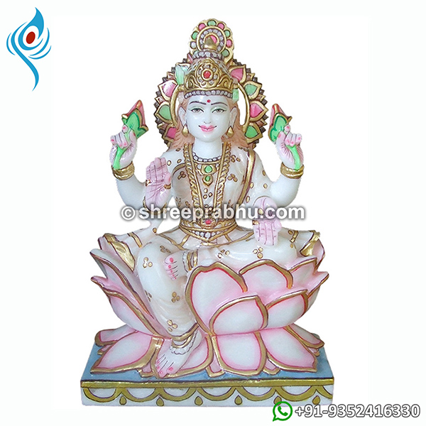 Goddess Laxmi Marble Statue