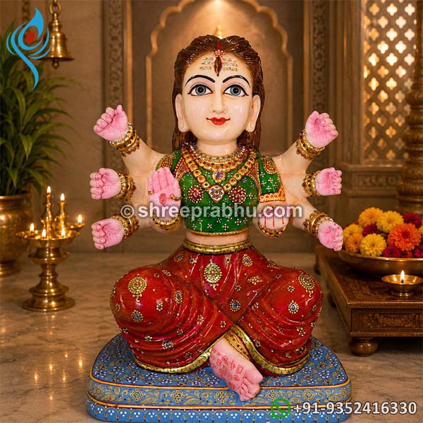 Ashtabhuja Devi Marble Murti