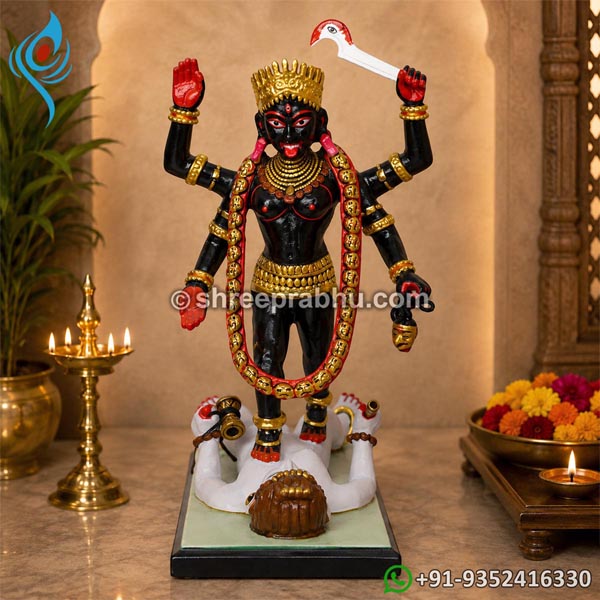 Black Kali Maa Marble Murti