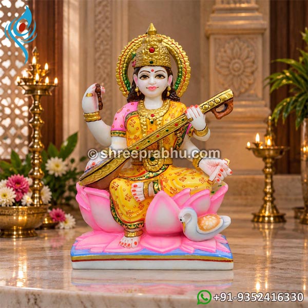 Colored marble saraswati marble