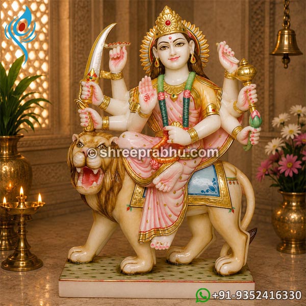Durga Marble Idol