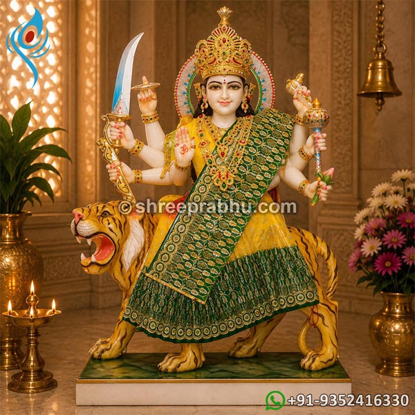 Durga Mata Marble Idol