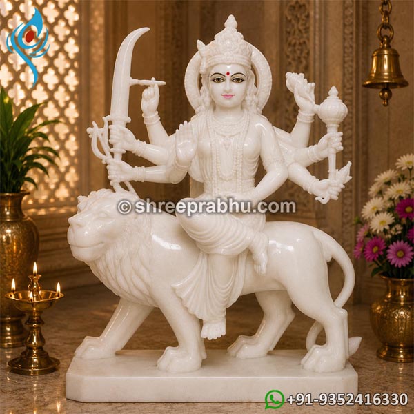 Durga Mata Marble Murti