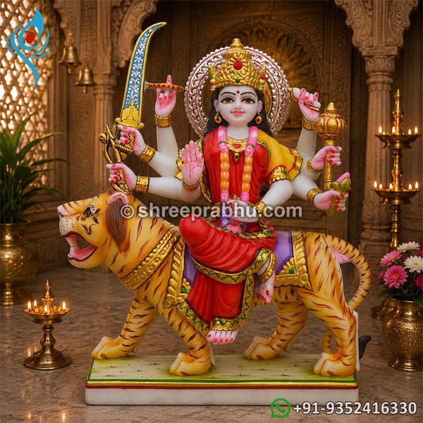 Durga Mata Marble Murti for Home