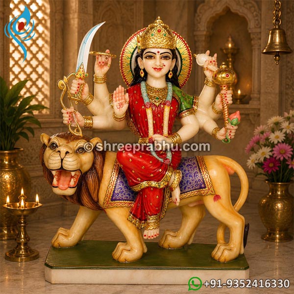 Durga mata murti marble