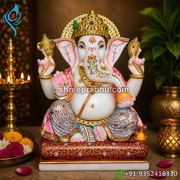 Ganesh idol in marble