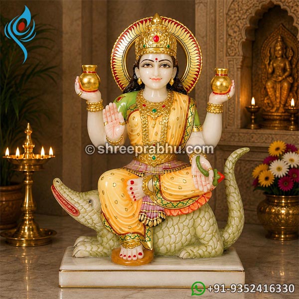 Ganga Devi Marble Idol