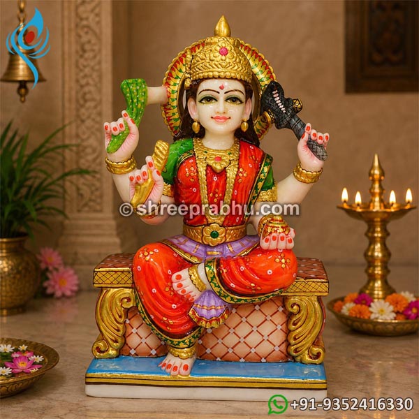 Ganga Devi Marble Idol