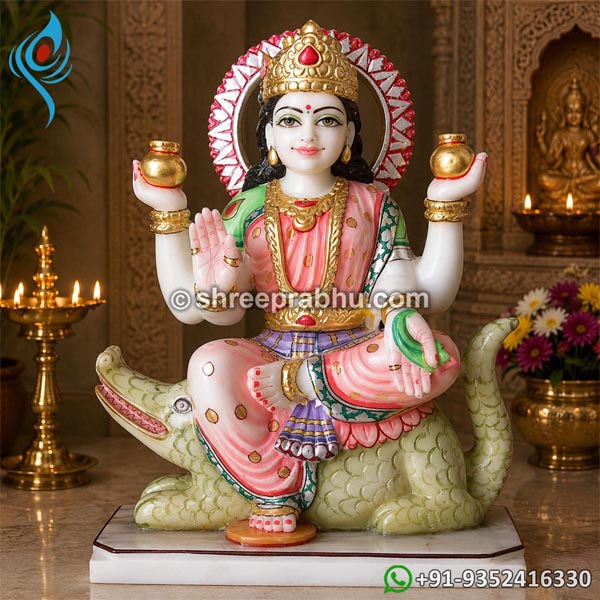 Ganga Mata Marble Murti