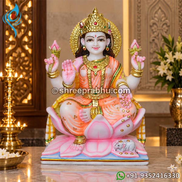 Goddess Laxmi Marble Murti
