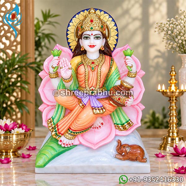 Goddess Laxmi Mata Marble Statue