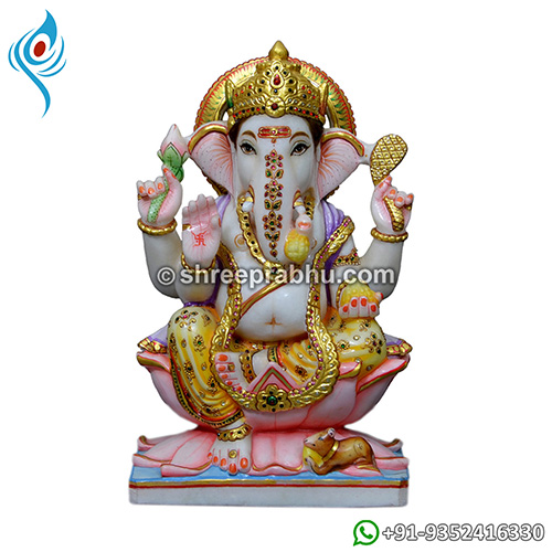 Handmade Marble Ganesh Murti
