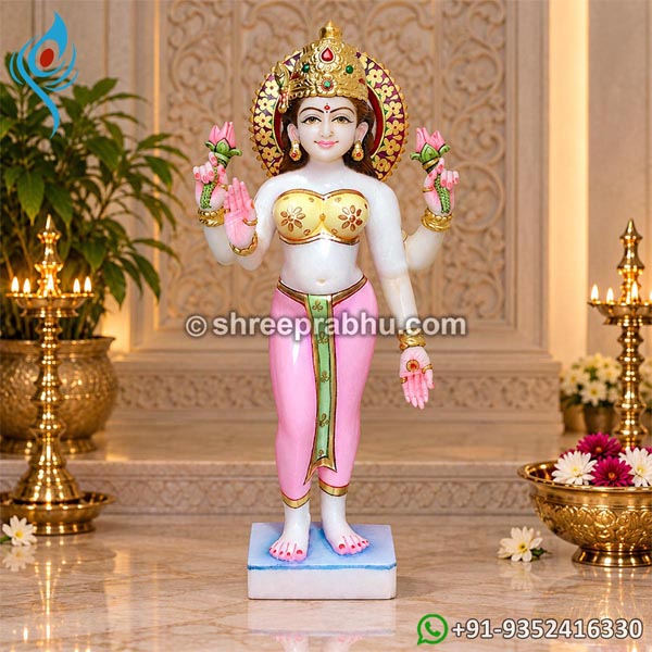 Iskcon Marble Laxmi Maa Statue