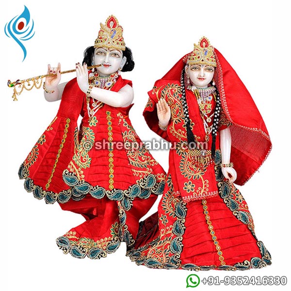 Iskcon radha krishna marble murti