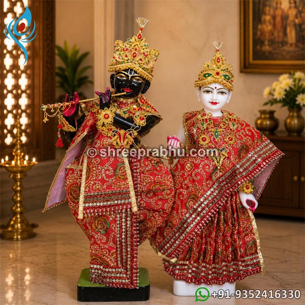 Iskcon style radha krishna murti