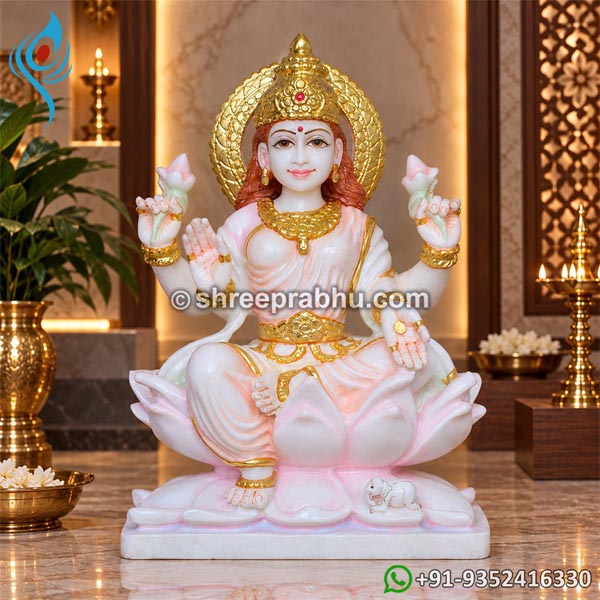 Laxmi Mata Marble Statue
