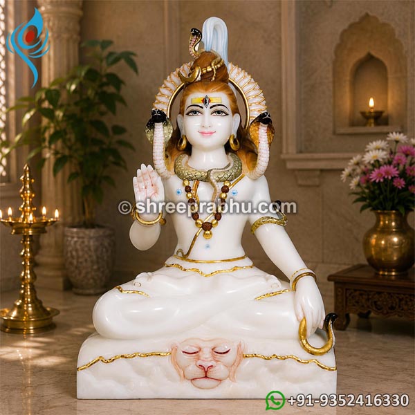 Lord shiva marble idol