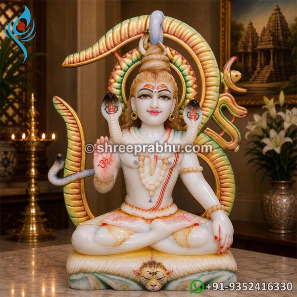 Lord shiva marble statue