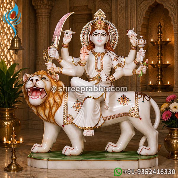 Maa Durga Marble Murti