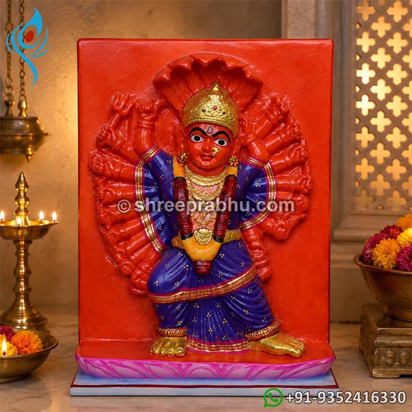Maa Kali Marble Relief Murti