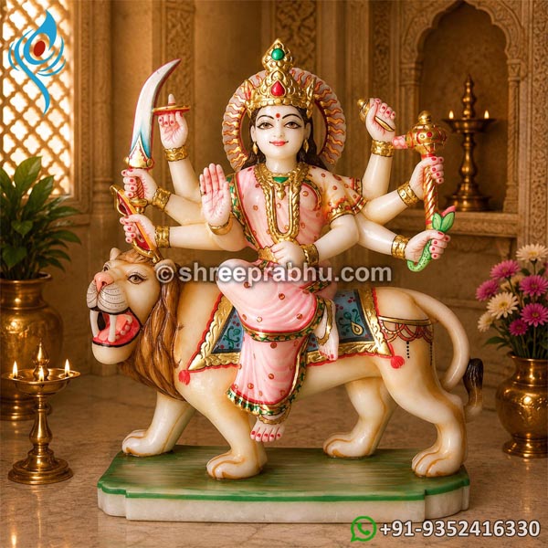 Maa durga marble murti