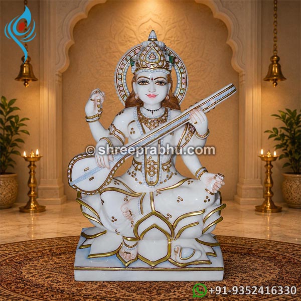 Maa saraswati marble murti
