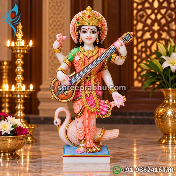 Maa saraswati marble murti