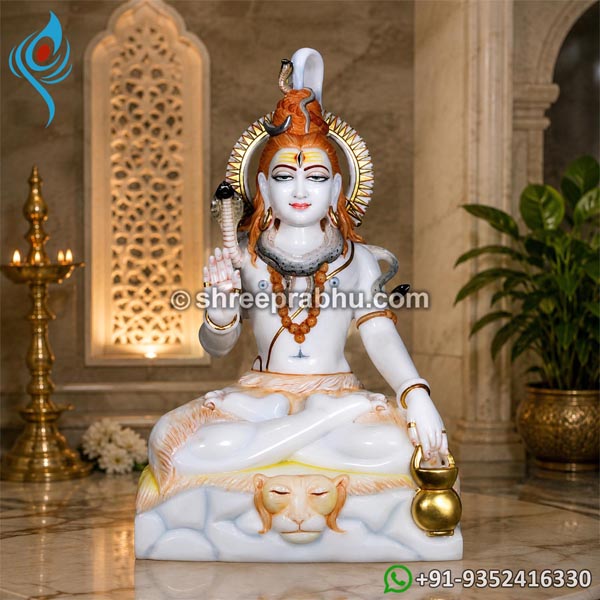 Mahadev marble murti