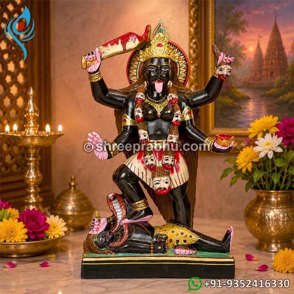 Mahakali marble statue