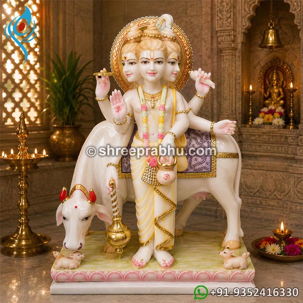 Marble Dattatreya Statues in Jaipur