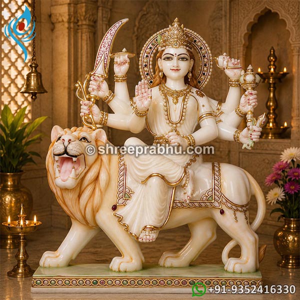 Marble Durga Idol