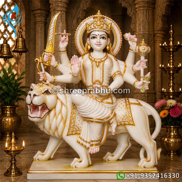 Marble Durga Maa Murti