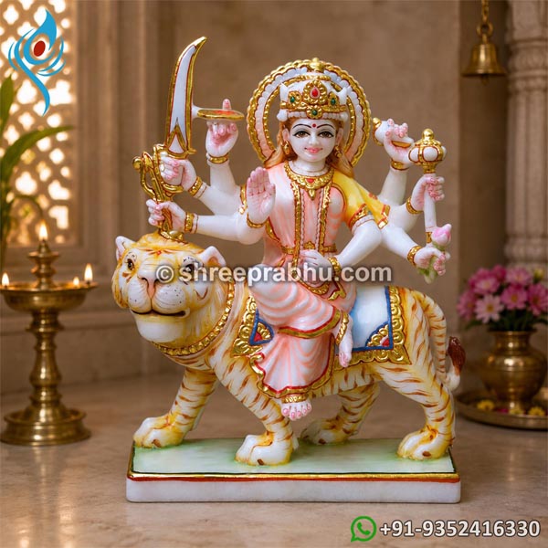 Marble Durga Mata Statue