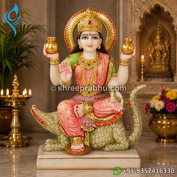 Marble Ganga Mata Statue