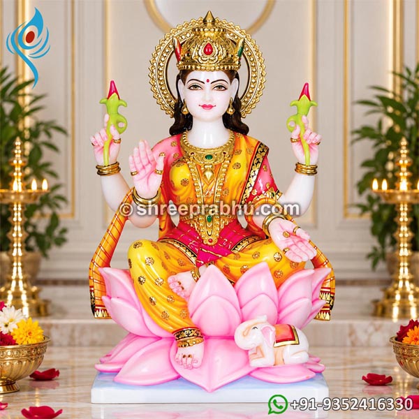 Marble Goddess Lakshmi Statues