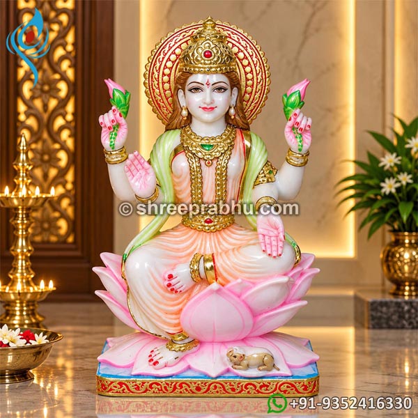 Marble Goddess Laxmi Statue