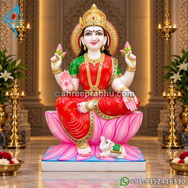 Marble Goddess Laxmi Statue