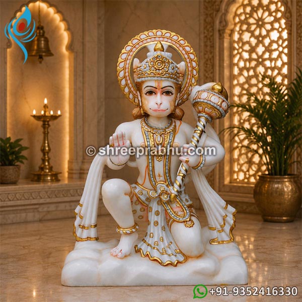 Marble Hanuman Murti for Home