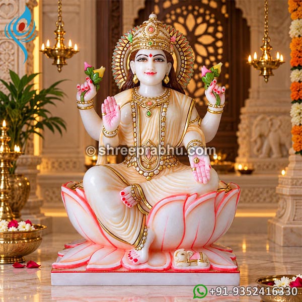 Marble Laxmi Mata Idol