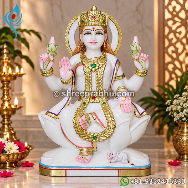 Marble Laxmi Mata Statue