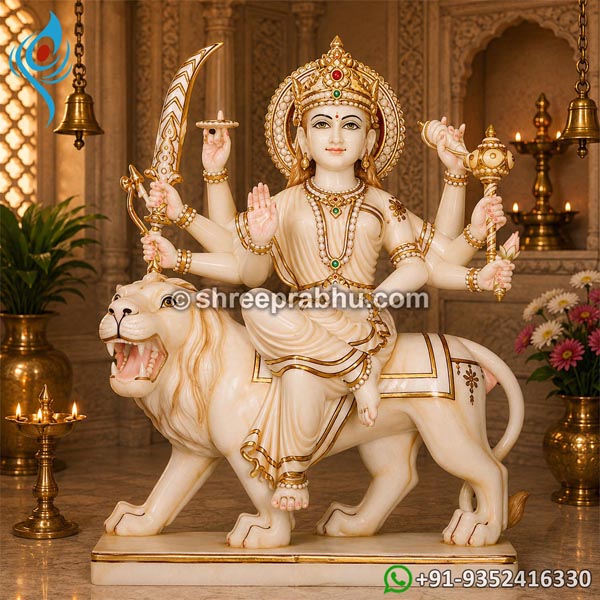 Marble Maa Sherawali ki murti