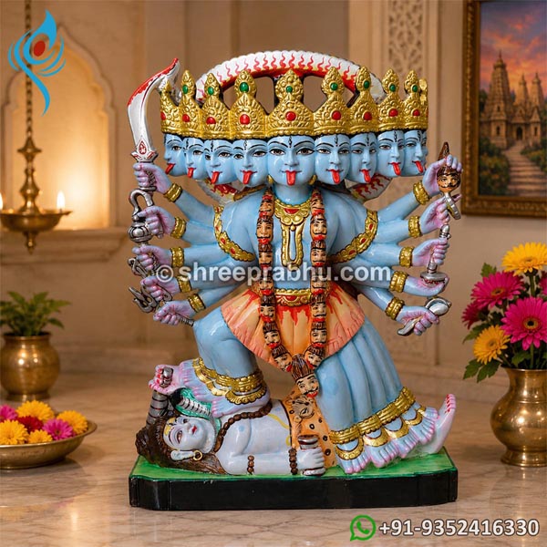 Marble Mahakali Statue