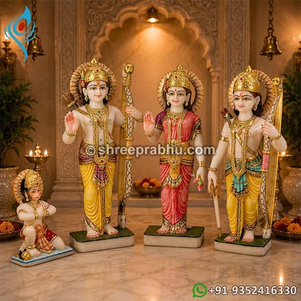 Marble Ram darbar marble statue for home