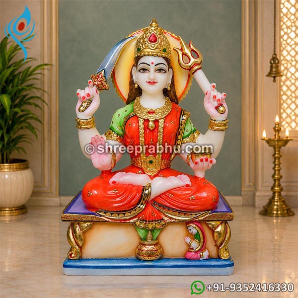 Marble Santoshi Mata Idol for Puja
