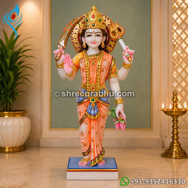 Marble Standing Santoshi Mata Statue