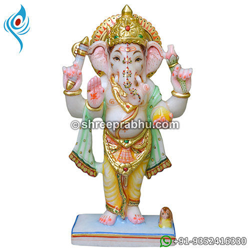 Marble Standing ganesh statue