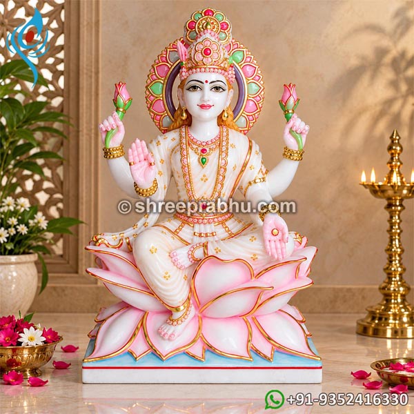 Marble Statues Of Laxmi