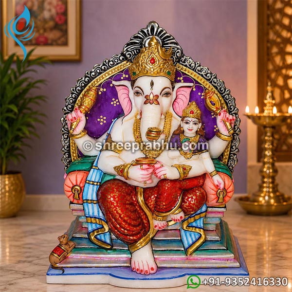 Marble Varada ganesh Statue